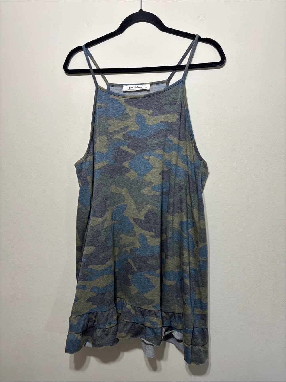 Three Bird Nest Blue & Olive Camo Cami